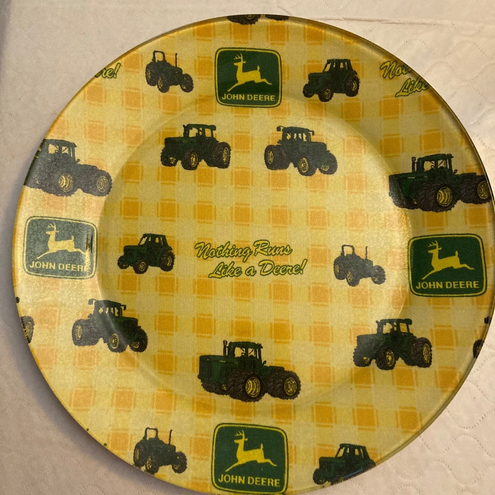 RARE, VINTAGE John Deere Collector Plate 10" "Nothing Runs Like a Deere!"